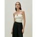 Longmei Ribbed Knit Tube For Women 2026 Spring/Summer New VKC Style Simple Metal Decorated Short Top_ecoleips.com