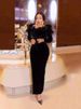 Elegant One-Shoulder Feather & Beaded Evening Gown - Glamorous Pearl And Sequins Embellished Dress_ecoleips.com