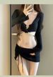 New High-End Women's Swimsuit Set Two-Piece Bikini Sexy Long-Sleeved Sunscreen Hot Spring Wear_ecoleips.com