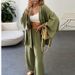 Women's Clothing Wide Leg Trousers Suit Solid Color Loose Casual Temperament Two Piece Suit_ecoleips.com