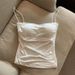 Thai Niche Pure Desire Pleated Small Camisole Vest Women In Summer With Thin Shoulder Straps Chest Pads For Inner And_ecoleips.com