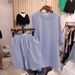 Women's Clothing Loose Short Sleeved T Shirt Wide Leg Shorts Two Piece Suit Women's Clothing_ecoleips.com