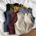 Women's Clothing Summer Navel Revealing Vest Internet Celebrity BM Style High Waist Slimming Short Sleeveless Bottoming Female_ecoleips.com