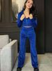 Trendy Zip-Up Hoodie & Jogger Set – Long-Sleeve Streetwear With Stand Collar (S-XL, 10 Colors, Premium Cotton-Blend Fabric)_ecoleips.com