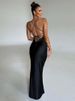 Mozision Satin Backless Maxi Dress For Women 2022 Autumn New Spaghetti Strap Sleeveless Bodycon Long Dress Vestido Clubwear_ecoleips.com