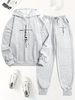 Women's Autumn And Winter Fashion Casual Faith Print Thickened Fleece Warm Hooded Sweatshirt+sports Pants Set-809_ecoleips.com