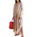 Women's Bohemian Fringe Tunic Dress | Flowy Sleeve Cover-Up | Beach Vacation Maxi Dress_ecoleips.com