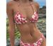 Bikini Swimsuit Women's Tight Fitting Small Floral Print Beach Vacation Swimwear_ecoleips.com