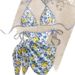 Lemon Tie Waist Bikini Swimsuit European And American Style High End Three Piece Set Sexy Beachwear for Women New 2026 Hot Spring_ecoleips.com