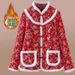 girl 2025 Winter Fleece-Lined Thickened National Style Jacket New Retro Embroidered Button Warm Cotton Coat Women's Outerwear_ecoleips.com
