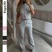 DiYun European And American Vacation Short-Sleeve T-Shirt Casual Long Pants Set Women's Clothing 2026_ecoleips.com