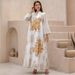 Women's Clothing Burnt Flower Sequined Skirt Light Luxury Celebrity Party Dress Skirt Muslim Robe Abaya_ecoleips.com