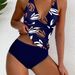 Women's Clothing Split Swimsuit Women Deep V Sling Printswimsuit_ecoleips.com