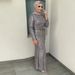 sequined tassel slim dress dress Muslim clothing_ecoleips.com