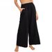 Women's Clothing Spring And Summer New Cotton And Linen Solid Color Trendy Brand High Waist Loose Casual Wide Leg Trousers_ecoleips.com