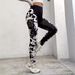 Women's High-Waisted 3D Print Yoga Pants - Butt Lifting, Tummy Control, Stretchy Workout Leggings For Gym, Running & Casual Wear_ecoleips.com