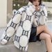 Cozy Fleece-Lined Winter Coat For Women - Oversized Lamb Fur Hybrid Jacket (Thickened Polyester, Zip-Up Stand Collar, Casual & Chic)_ecoleips.com