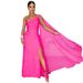 Women's Clothing Sleeveless Long Dress Slit Cape Style Fashionable American Style_ecoleips.com