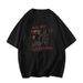 Plus-size Black Short-sleeve T-shirt For Women, New Summer Style, Loose Fit, American High Street Design, Oversized Top_ecoleips.com