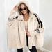 Women's Clothing Women's Casual Loose Hooded Patchwork Jacket Autumn Fashion Outerwear Style For Formal & Casual_ecoleips.com