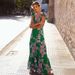 Women's Printed Swim Dress With Detachable Skirt - Vacation Cover-Up Swimsuit_ecoleips.com