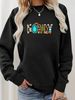 Cute Animal Print Cotton Sweatshirt For Girls - Soft Round Neck Pullover With Cartoon Panda Graphic, Oversized Streetwear Spring Fashion Top_ecoleips.com