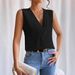 Women's Multi-Layer V-Neck Vest Top Solid Color American Style Casual Elegant Fashion Thin Blouse For Summer 2026_ecoleips.com