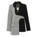 2025s 25 New Splicing Irregular Cut Small Suit Jacket Top For Women 1778_ecoleips.com
