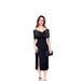 Women's Clothing New Solid Color Sexy Off Shoulder Suspenders V Neck Dress Female_ecoleips.com