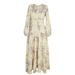 plus Size Printed Long Dress With Puff Sleeves Fitted Waist Full Skirt For Women Muslim Fashion Independent Website Middle East_ecoleips.com