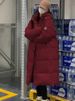 Women's Clothing winter coats Cotton Jacket Women Winter New College Style Medium Length Thick Loose Hooded Cotton Jacket Women's Jacket_ecoleips.com
