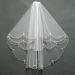 Handmade Pearl Veil With Double Layer Comb - Bridal Wedding Hair Accessory For Photography & Outdoor Ceremonies_ecoleips.com