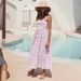 2026 Cross-Border Spring/Summer New European And American Women's Fashion Elegant Sexy Strapless Backless Striped French_ecoleips.com