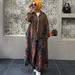 Women's Clothing Loose New Fashion Printed Long Cardigan Casual Wide Leg Pants Two Piece Set_ecoleips.com