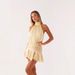 Women Summer New Arrival Fashion Sexy Halter Lace Up Short Mini Dress For Evening Club Outing105_ecoleips.com