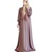 Women's Clothing Soft Fashion Satin Swing Dress_ecoleips.com
