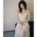 Elegant White Evening Gown for Women Annual Meetings Coming of Age Ceremonies Banquets And Hosting Events Party Wear_ecoleips.com