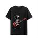 Women's T-Shirts Tshirt Muscle Freaks Guitarist Dog Style Rockstar_ecoleips.com