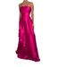 Women's Clothing New Style Splicing Round Satin Sexy Tube Top Backless Long Evening Dress_ecoleips.com