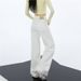 Wholesale White Non-tight-fitting Flared Jeans For Women, Spring High-waisted Slimming Loose Wide-leg Stretchy Extended_ecoleips.com