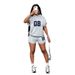 New Casual Sports Solid Color Printed Letter Loose Hooded Sweatshirt Women's Clothing Summer Outfit_ecoleips.com