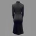 Women's Clothing Butterfly Design Lady Dress Light Luxury Style Half High Collar Waist Slit Dress_ecoleips.com