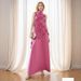Women's Clothing Long Skirt Splicing Three Dimensional Flowers High Waist Design Slim Dress_ecoleips.com