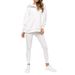 Women's Clothing Women's Sports Casual Hooded Sweatshirt Thickened Thread Slim Vest Pants Three Piece Set_ecoleips.com