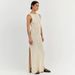 Women's Clothing Sexy Hook Flower Hollow Knitted Split Dress Long Dress Women's Bikini Swimsuit Outer Wear Holiday Beach Cover Up_ecoleips.com