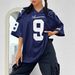Women's Oversized Dopamine Color Block Jersey Top Satin Trimmed Sporty Tee for Sweet And Edgy Look_ecoleips.com