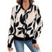 Women's Slimming Printed Zipper Jacket Autumn/Winter New Stylish Commuter Casual Wear Available_ecoleips.com
