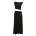 Women's Clothing Summer Women's Sexy Off Shoulder Crop Top And Slim Fit Side Slit Skirt Set Style For Formal & Casual_ecoleips.com