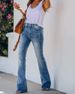 Cross border Independent Website New Style WISH Versatile Slim Mid waist Washed Slim Slim Fit Slim Denim Pants Female Trendy2025_ecoleips.com