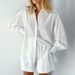 Women's Clothing Shirt Jacquard Puff Sleeve Temperament Top Shorts Commuter Design Casual Suit_ecoleips.com